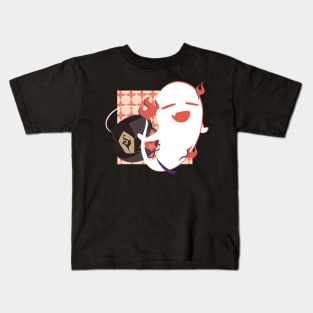 Hu Tao Ghost Hat Kids T-Shirt